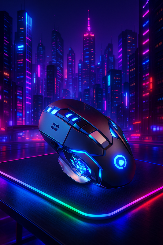 RGB Wireless Gaming Mouse – 3–4 Week Battery, DPI Control, LED, USB for PC/Mobile